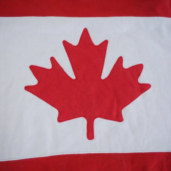 Roots Canada Cotton Flag Sweatshirt Red White Minimalist Sporty Heritage XXL - Picture 9 of 10